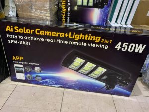 Ai Solar Camera +lighting 2 In 1 Security Camera With In Built Solar Light 450W